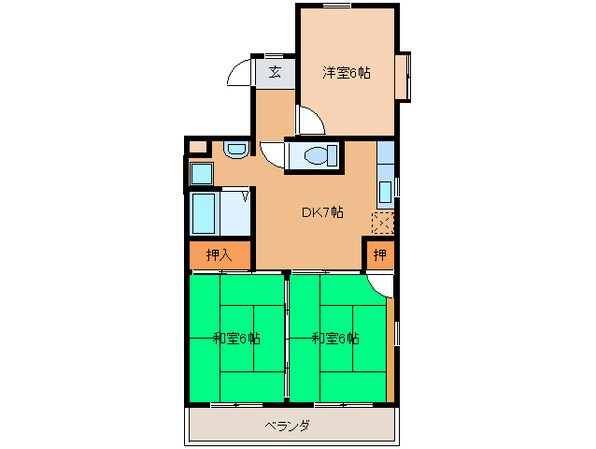 パラシオン萌の物件間取画像